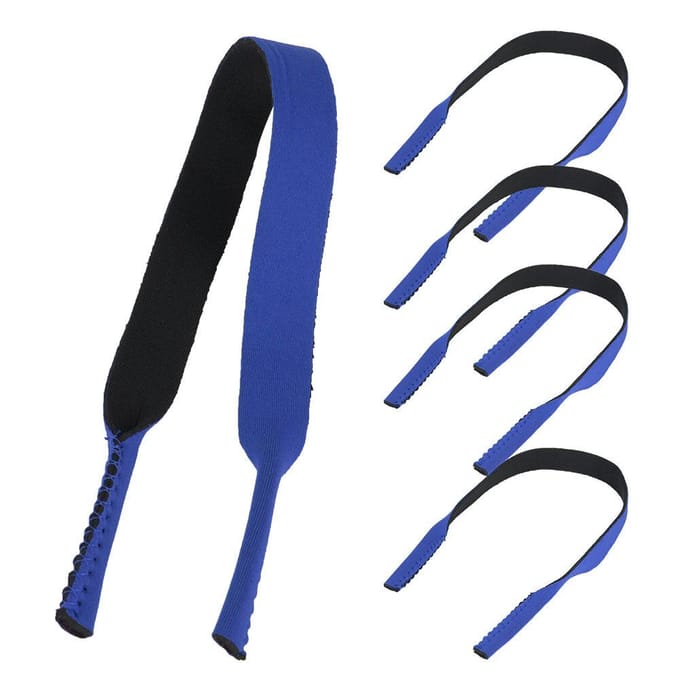 5 Stuks Sportbril Elastisch Nekband Koord Ketting Houder Lanyard voor Brillen(blauw) blauw