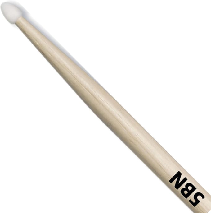 Vic Firth 5BN - Paar drumstokken met nylon tip, hickory