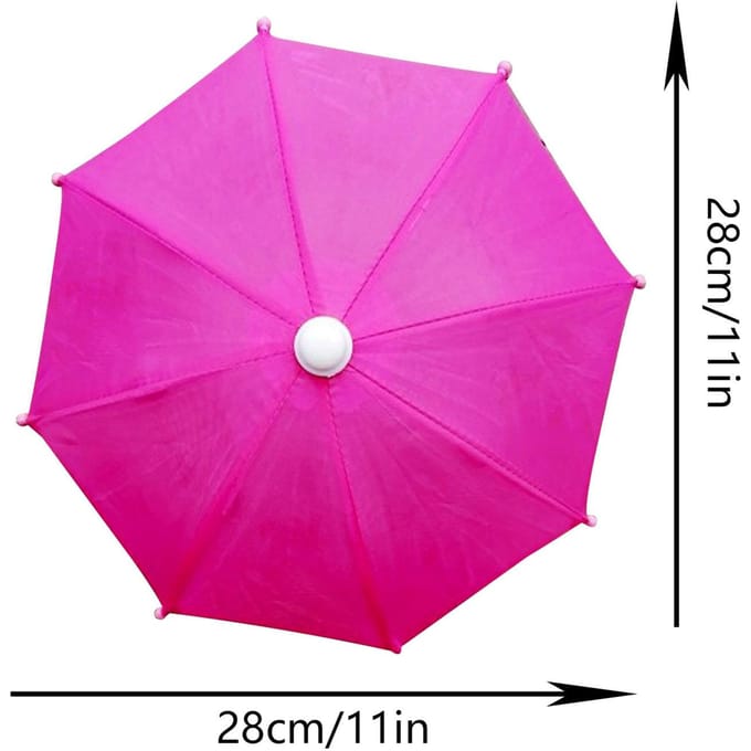Bedrukte Biker Kleine Paraplu Bezorger Mini Mobiele Telefoon Zonnescherm purple