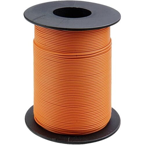 Donau Elektronik 125-S25-7 Draad 1 x 0.25 mm² Oranje 25 m