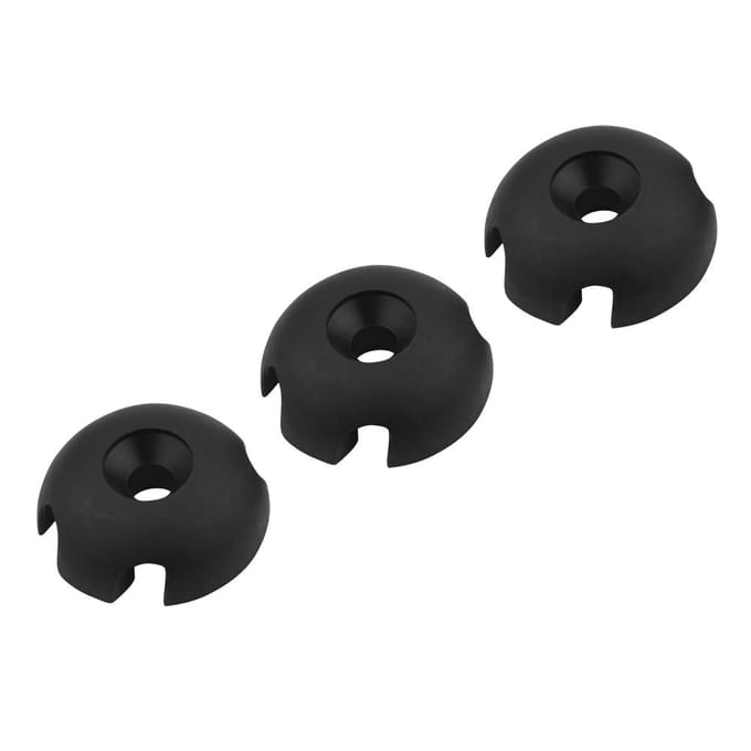 Lot de 10 guides de ligne ronds en nylon pour kayak et canoë black