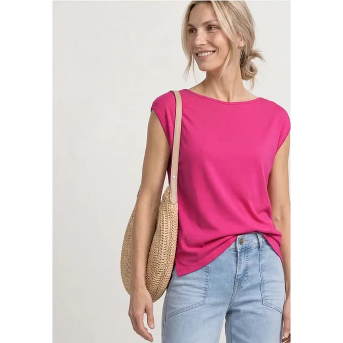 Basic shirt met boothals