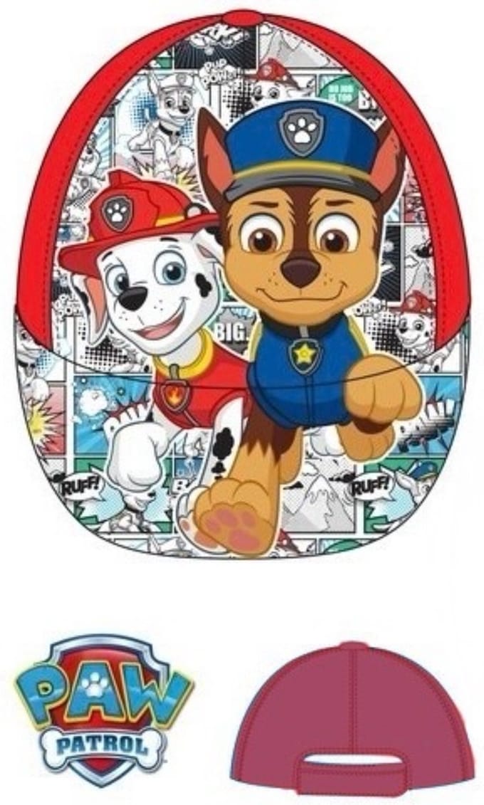 Paw Patrol Pet / Cap - Rood - Maat 54 cm hoofdomtrek (± 4-8 jaar)