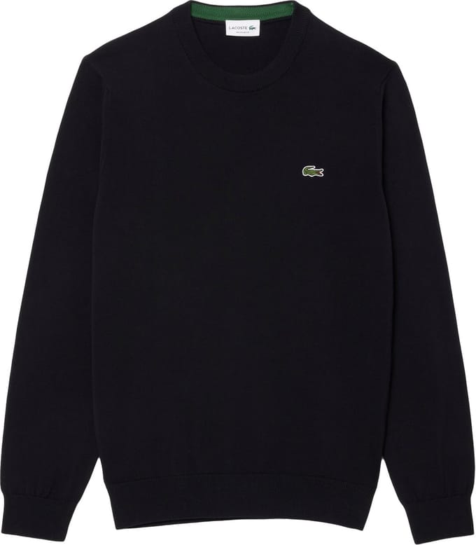 Lacoste herentrui katoen - O-hals - zwart