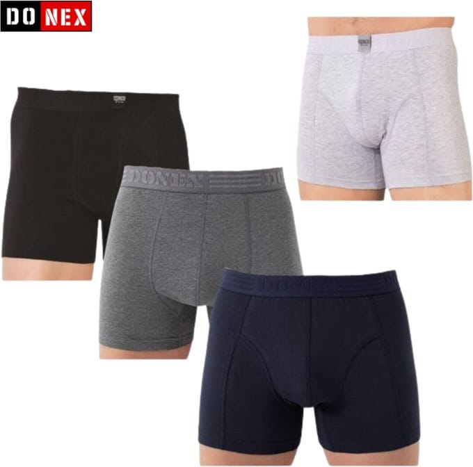 Heren boxershorts - DONEX® - 4 stuks - Katoen - Mix - Maat M