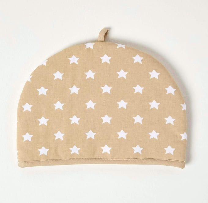 Homescapes theepot warmer sterren beige design Tea Cosy