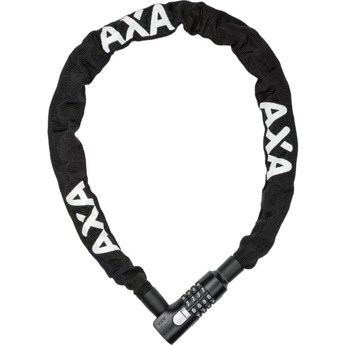 Fietskettingslot met combinatie beveiligingsniveau 9/15 Axa-Basta Absolute Code