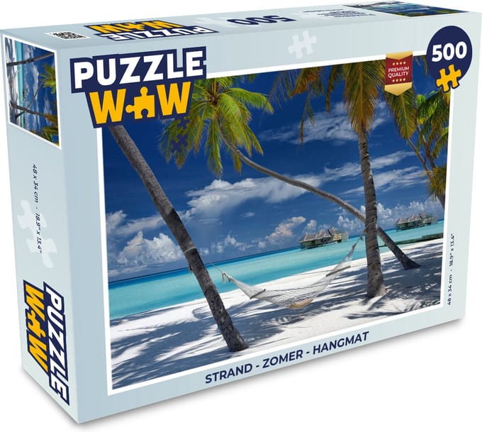 Puzzel Strand - Zomer - Hangmat - Legpuzzel - Puzzel 500 stukjes
