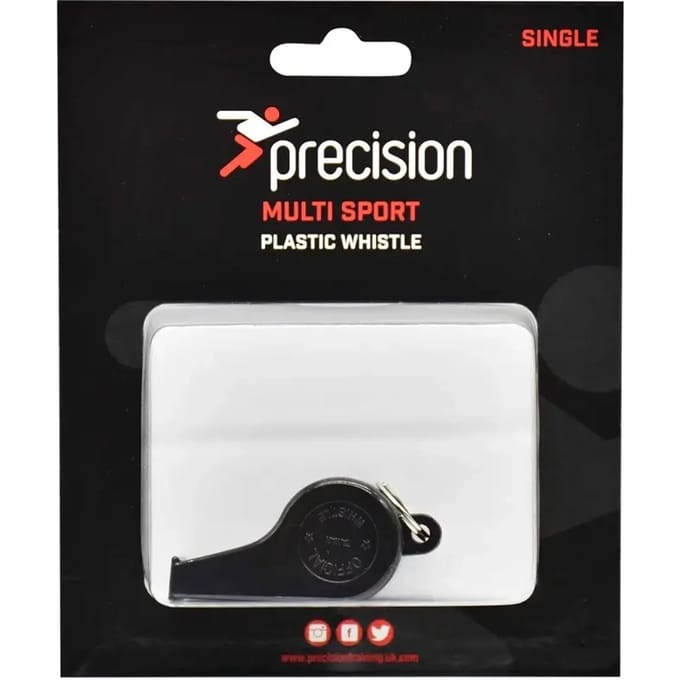 Precision Scheidsrechtersfluitje - zwart