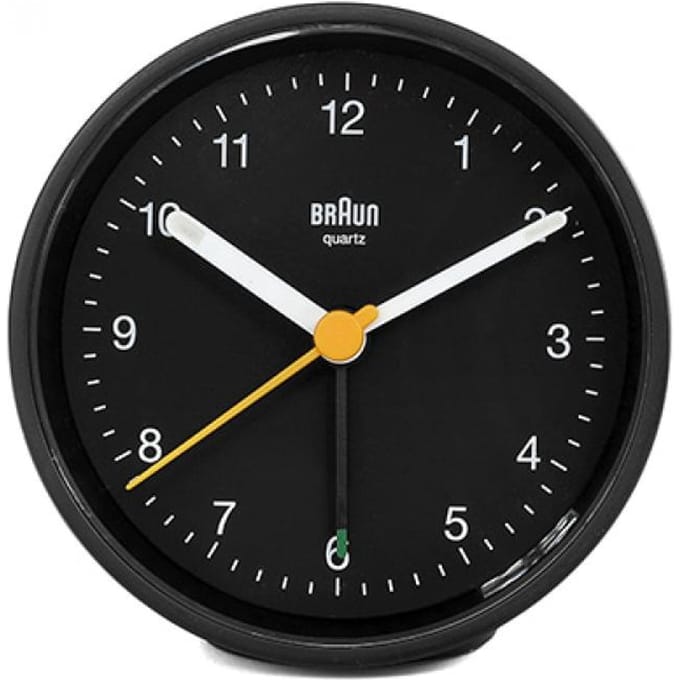 Braun BC12B - Wekker - Analoog - Stil uurwerk - Zwart