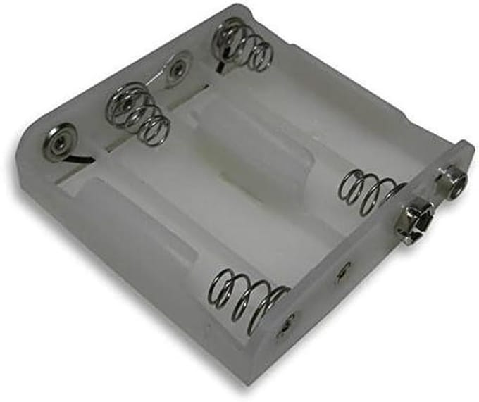 Batterij Houder - Batterij Box - Apparaten Voeden - Snap-On Mount - 5 Stuks - Wit