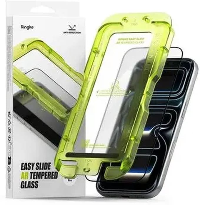 Ringke Screen Protector Geschikt voor Apple iPhone 17 Pro | 9H Tempered Glass | Case Friendly | Gemakkelijke Installatie | 1-Pack