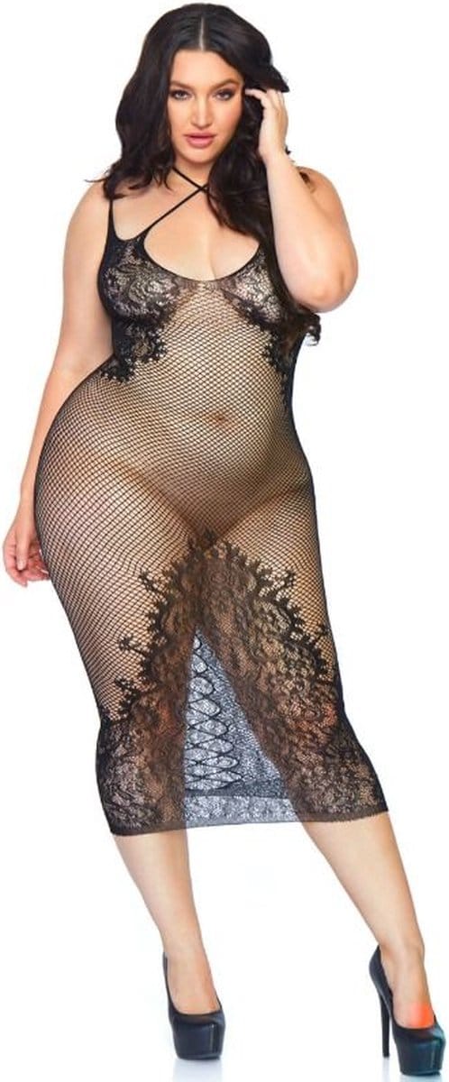 Dual strap halter dress +
