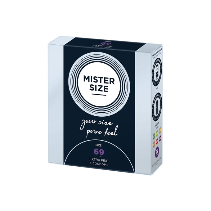 MISTER SIZE 69 Ultra Dunne XXXL condooms (3 pack)