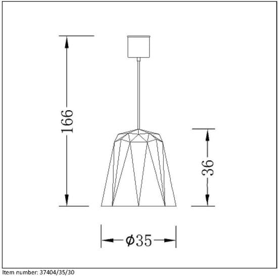 Lucide GEOMETRY - Hanglamp - Ø 35 cm - E27 - Zwart