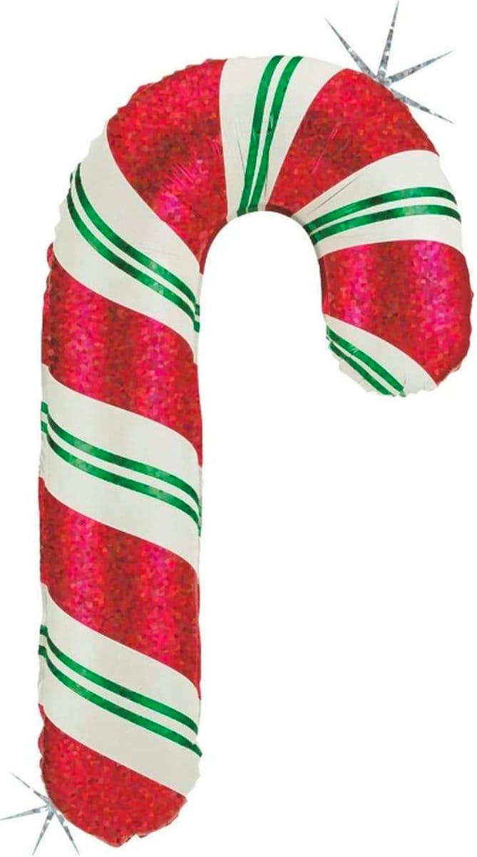 Folieballon candy cane - 104 cm