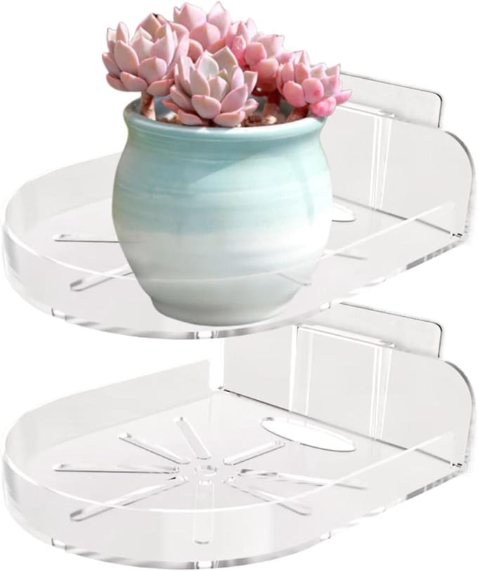 Babyfoon Plank - Monitormontage Beugel - Veilige Plaatsing - Zonder Boren - 12 x 9.5 cm - Wit