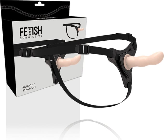 FETISH SUBMISSIVE HARNESS | Fetish Submissive Silicone Strap-on Flesh 12.5 Cm G-spot