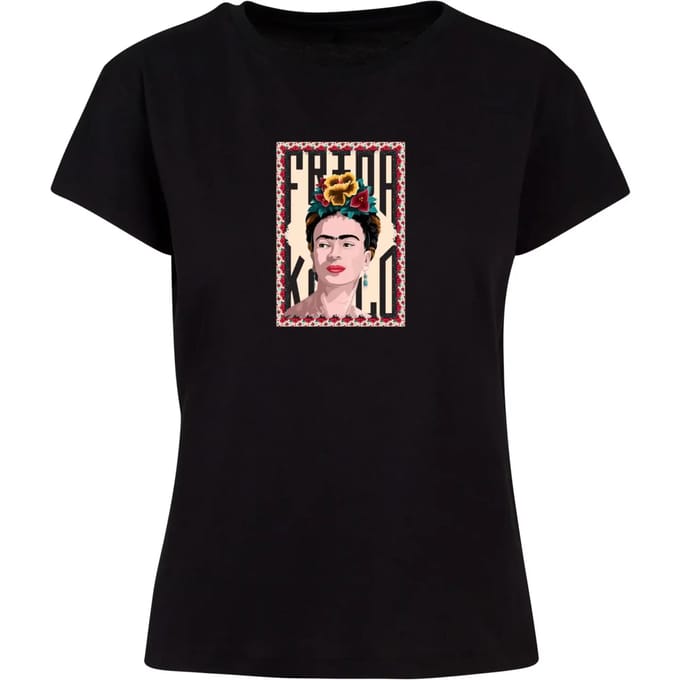 T-shirt dames Merchcode Frida Kahlo - Frame One Box