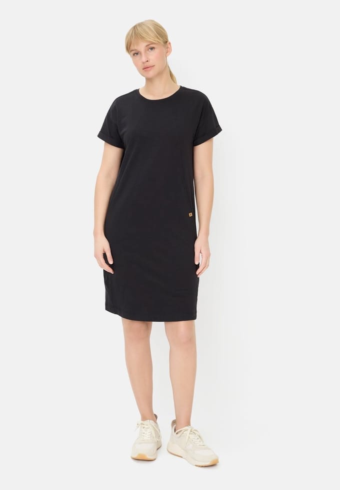 camel active Jurk van puur katoen - Maat womenswear-S - Kaviaar