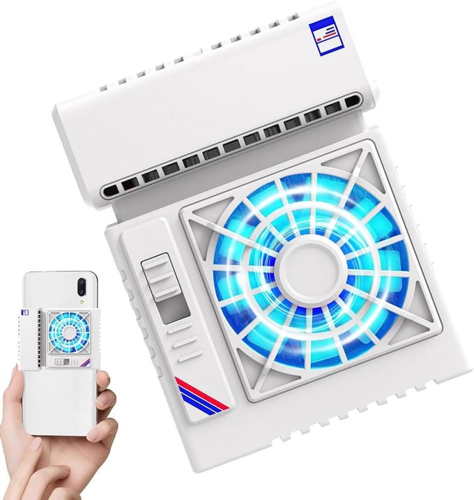 Telefoon Koeler - Mobiele Radiator - Spelen Zonder Hitte - Stille Werking - 8.5 x 4.8 cm - Wit