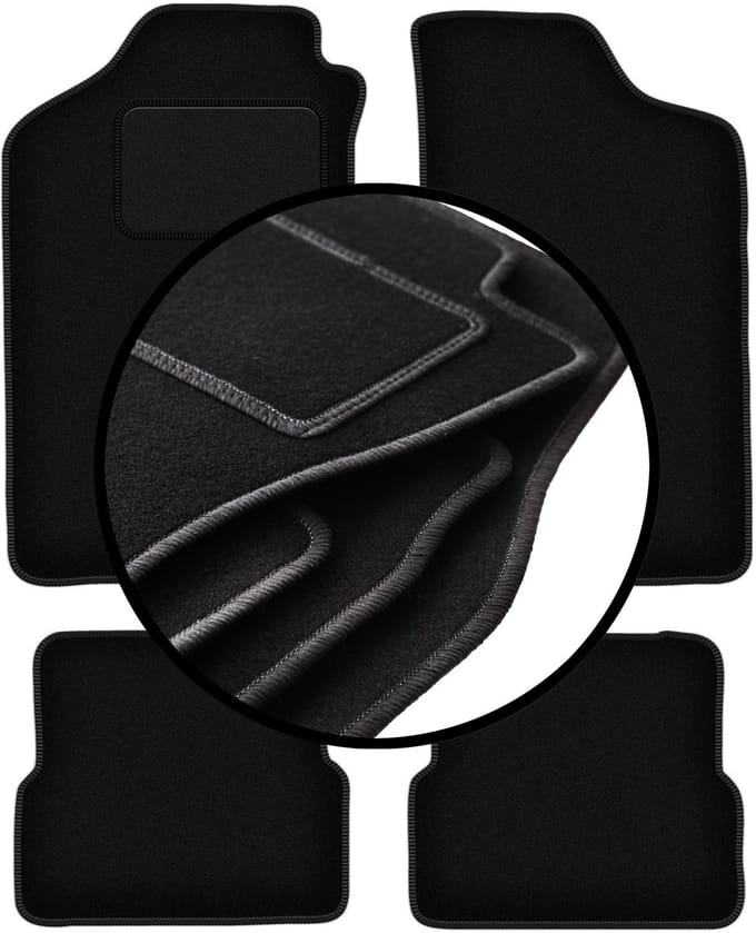 Complete set veloursmatten voor: Volkswagen Jetta II sedan (1984-1992)