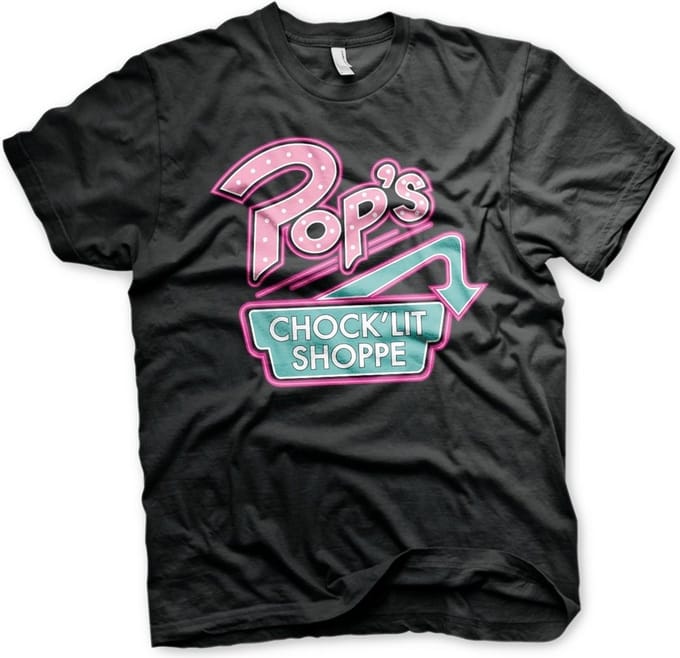 Riverdale Pop's Chock'Lit Shoppe T-shirt Zwart