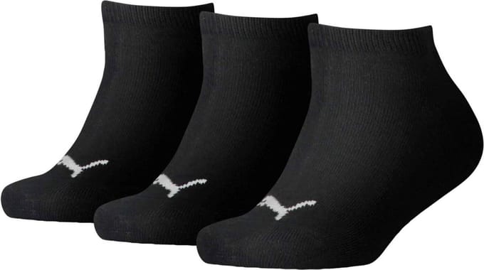 Puma - Kids Invisible 3P - Zwarte Sokken Kids-27 - 30