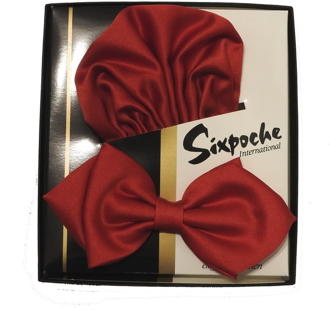 Strik en pochet rood