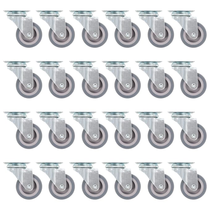 vidaXL Zwenkwielen 24 st 50 mm