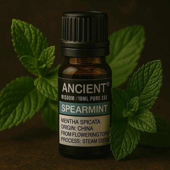 Etherische olie Groene Munt - 10ml - 2 Stuks - Groen Munt Olie - Essentiële Oliën Aromatherapie
