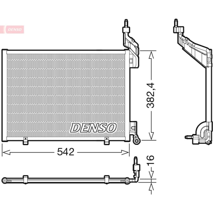 Condensator, airconditioning DENSO DCN10048