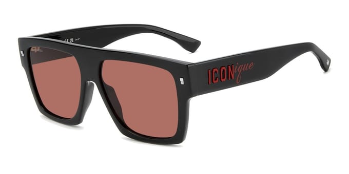 Dsquared2 ICON 0030/S Black red 58/15/145 MAN Zonnebrillen