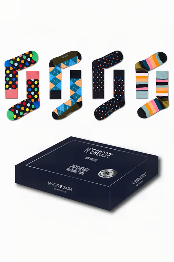 McGregor Sokken Dames | Maat 36-40 | Fancy Giftbox | Multi Cadeau voor vrouwen/Sokken Giftbox