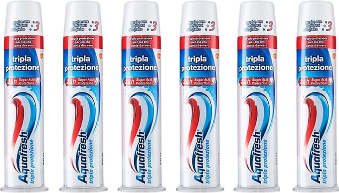 Aquafresh Triple Protection - 6 x 100 ml - Tandpasta - Voordeelverpakking