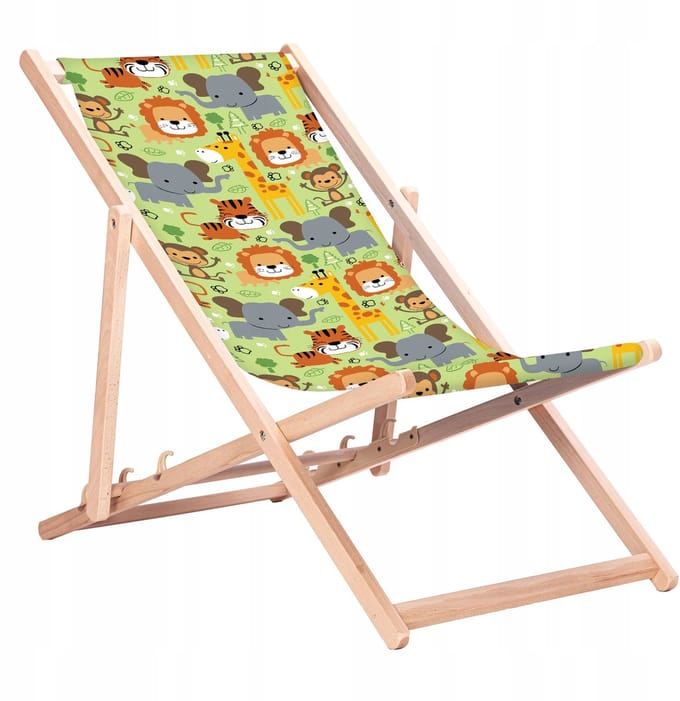 Houten Ligstoel met Print - 91 Ontwerpen - Beukenhout
