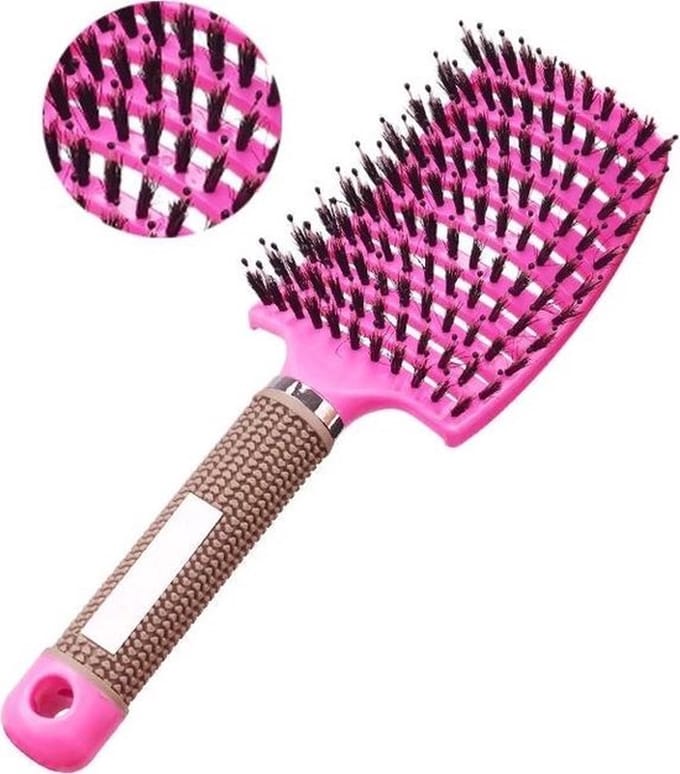 *** Anti Klit Haarborstel - Pink Soft - Hairbrush - Professional - van Heble® ***