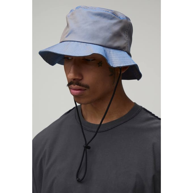 Iriserende Boonie Bucket Hat | Purple
