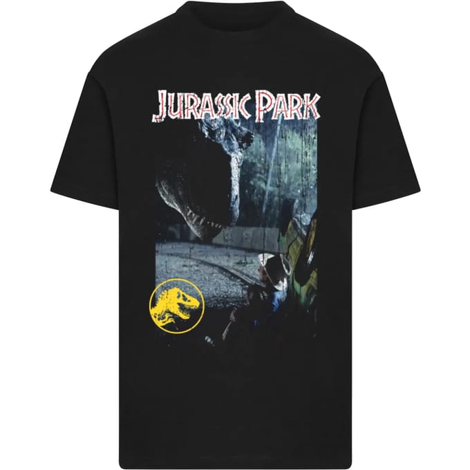 Merchcode Jurassic Park - TRex Heren Tshirt - S - Zwart