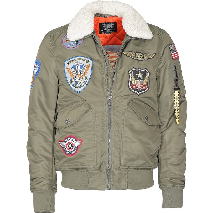 Top Gun bomberjack TG23005 met imitatiebontkraag