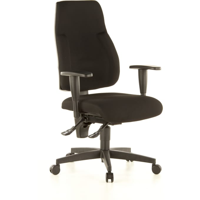 LADY SITNESS C AL.K2 - Professionele bureaustoel Zwart Stof