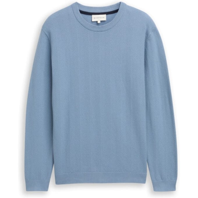 Tom Tailor Herringbone pullover licht