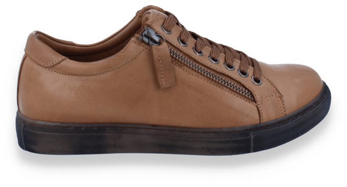 Andrea Conti Dames Sneaker | Cognac | Maat: 36