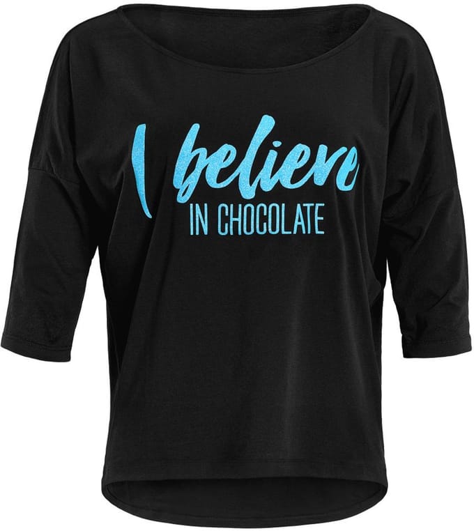 Winshape Shirt met ¾-mouwen Ultra Light met glitter opdruk MCS001