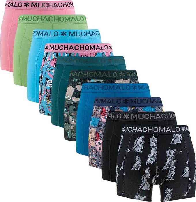 Muchachomalo heren 10P boxers mix print multi