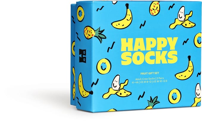 Happy Socks - 2-Pack Fruits Socks Gift Set - Unisex - Sokken