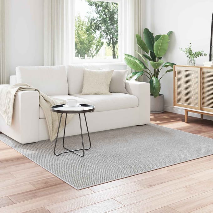 vidaXL - Binnen - kleed - LUGO - Crèmekleurig - 200 - x - 200 - cm - Polyester