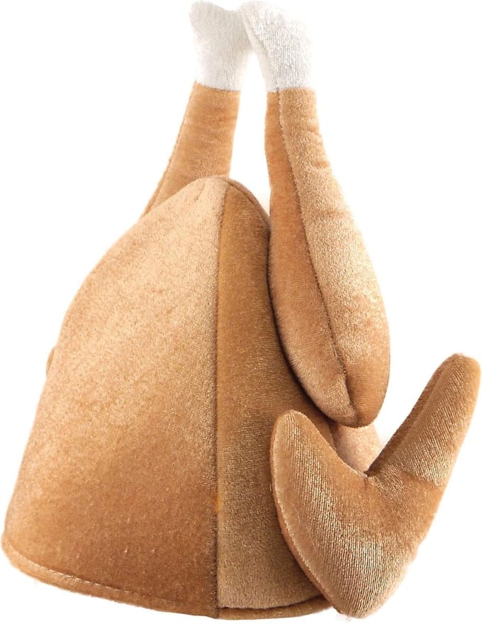 Bristol Novelty Unisex Christmas Cooked Turkey Hat (Brown)