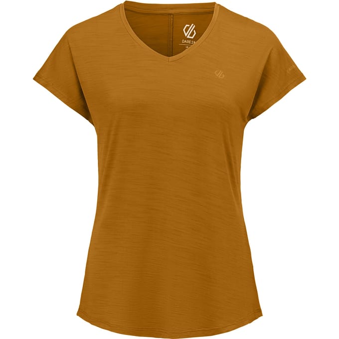Dare 2B Dames/Dames Vigilant Actief T-Shirt (Donkere komijn)