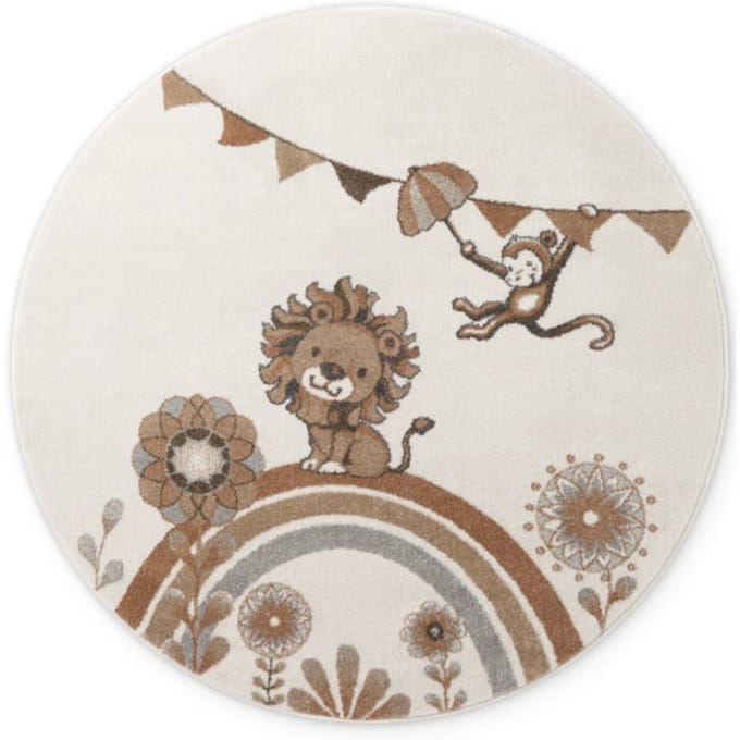 Villeroy & Boch Boho kids rond vloerkleed leeuw rond multicolor- 160 cm
